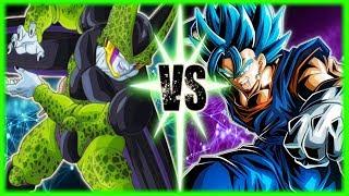 Perfect Cell Vs Vegito Blue