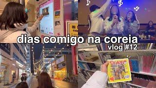 dias comigo na coreia vlog #12  | karaoke, comida, shopping, neve, acad etc