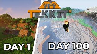 I Destroyed The Environment In Minecraft 100 Days Minecraft  | Tekkit 2