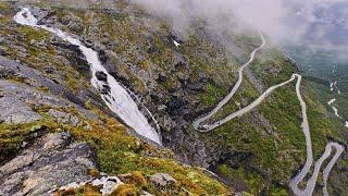 Geiranger to Trollstigen on A Rainy Day | Norway Scenic Drive 4K