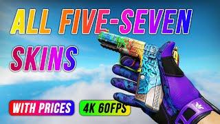 ALL FIVE SEVEN SKINS WITH PRICES - CS:GO Five - SeveN Skins Showcase [ 4K 60FPS ]