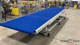 Rough Top Belt Over Conveyor with Jack Screw incline