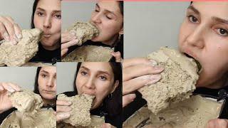 Asmr eating #Newvideo bread cookie clay with clay paste  #yummy #satisfying by (Martha) ️