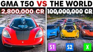 Forza Horizon 5 | Gordon Murray T50 VS The World | The Fastest V12 Super  Car In History?