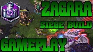 Heroes of the Storm Zagara Gameplay - Siege Build - Zagara Destruction! - [HOTS]