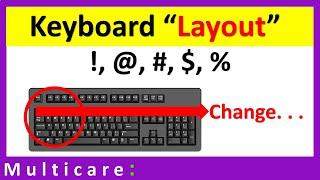 How to change keyboard layout to fix problem of typing special character