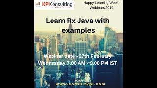 Learn Rx java with examples  - KPI Consulting