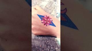 How to make tattoo by pen on hand #tattoo #trending #shortsvideo #shortsfeed