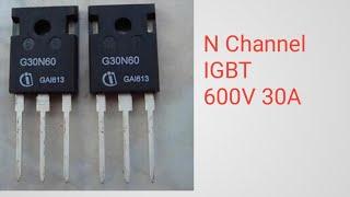 How to test IGBT G30N60 without Multimeter