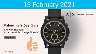 Armani Watch | Armani exchange Quiz | Amazon Armani exchange watch quiz | Armani Exchange Watch Quiz