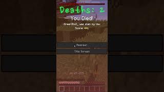 How many times do I die in a Minecraft raid #shorts