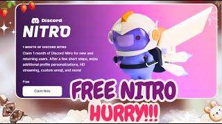 FREE 1 MONTH NITRO | EPIC GAMES X DISCORD | GIVING AWAY FREE NITRO IN MY SERVER (WORKING 2024)