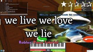 we live, we love, lie (smurf cat meme) | VERY EASY Virtual/Roblox Piano Tutorial