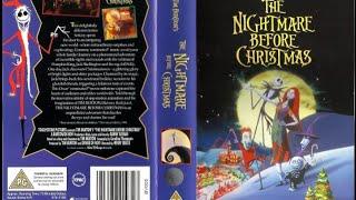 The Nightmare Before Christmas (1995, UK VHS)