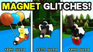 BEST MAGNET GOLD GLITCHES!! | Build a boat for treasure ROBLOX