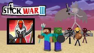 SPARTA ANGER STICK WAR 3  CHALLENGE - MINECRAFT