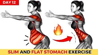 Do This 30-Min STUBBORN BELLY FAT and SLIM WAIST Workout | 2 WEEK Weight Loss Challenge : DAY 12