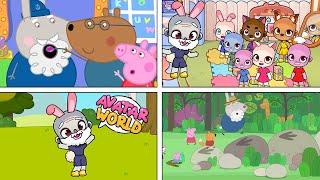 Peppa Pig in Avatar World | Grampy Rabbit in Space | Grampy Rabbit Dinosaur Park