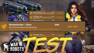 SHARPSHOOTER pilot skill testing for GLORY wep. | is it worth it | comparison | War robots game [WR]