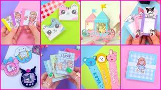 12 DIY PAPER CRAFTS - Sanrio Mini Notebooks - Kawaii Organizer #sanrio #papercraft