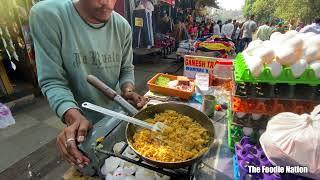 Mumbai's Famous Anda Bhurji @ Rs.50 | How to make Anda Bhurji | Street Food India |The Foodie Nation