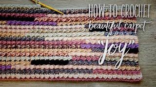 Вяжем ПОТРЯСАЮЩИЙ КОВЕР из ОСТАТКОВ ПРЯЖИ  / МАСТЕР-КЛАСС! / HOW TO CROCHET BEAUTIFUL CARPET