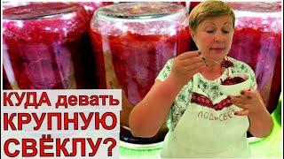 Мама сказала-  сделай 30 банок и все съедите. Куда девать крупную свёклу?