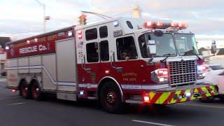 Elizabeth Fire Department Rescue 1 And Chief Responding 1-11-24