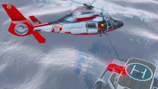 Stormy Coast Guard Helicopter Rescue in GTA 5!