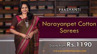 Narayanpet Cotton Sarees | Prashanti | 26 Jan 2024