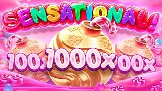 ПОЙМАЛ 5 БОМБОЧЕК Х1000 В НОВОЙ SWEET BONANZA 1000!!! ЭТО ЗАНОС НА х10 000!!! ЗАНОСЫ НЕДЕЛИ!!!