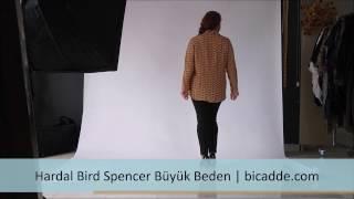 Bicadde Hardal Bird Spencer Büyük Beden