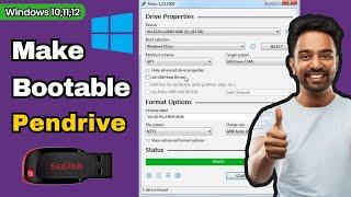 Easy Way to Make Bootable Pendrive | rufus bootable usb windows 10,11 - rufus