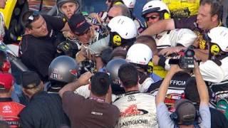 Todd Bodine, David Starr fight on pit road