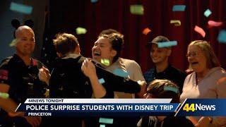 Police surprise students with dream Disney trip through Cops Connecting with Kids