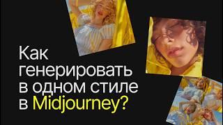 Как генерировать изображения в одном стиле в MidJourney?