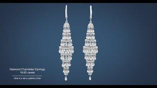 Diamond Chandelier Earrings (19.83 carats) | M.S. Rau