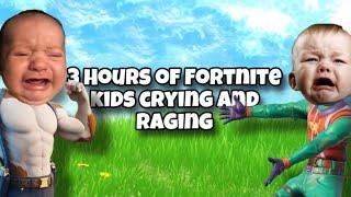 3 HOURS OF FUNNY FORTNITE KIDS CRYING/RAGING  | (60,000 Subscriber Special)