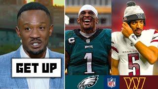 GET UP | Ryan Clark predict to Eagles vs Commanders Week 16: Jalen Hurts will outplay Jayden Daniels