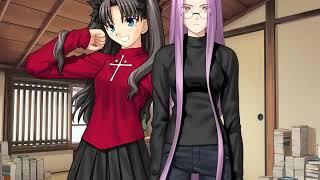 Rin studies Rider Medusa's hair - Fate/Hollow Ataraxia