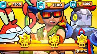 ZERANDO a MAESTRIA de 3 BRAWLERS no COMBATE  nos 1500! #28