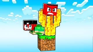 TEK BLOK ama HAYVAN OLUYORUZ !! - Minecraft