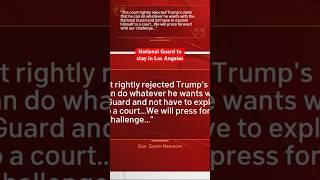 National Guard to stay in Los Angeles #trump #news