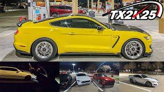 Racing My 800HP Shelby GT350! TX2K25 CRAZY FIRST NIGHT!