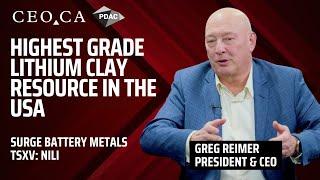 PDAC 2024: Surge Battery Metals Discover Highest Grade Lithium Clay Resource in the USA