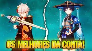 ⭐ OS 5 MELHORES PERSONAGENS DA MINHA CONTA DE GENSHIN IMPACT!