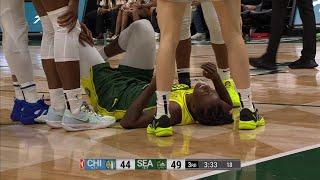 FLAGRANT, Chennedy Carter TAKES OUT Jewell Loyd After Angel Reese Trips Magbegor | Chicago Sky WNBA