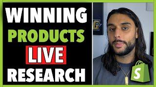 ⭐️ Shopify Dropshipping FINDING AUGUST WINNING PRODUCTS LIVE With (THE ECOM KING)