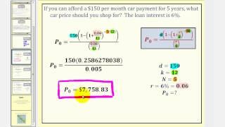 The Installment Loan Formula