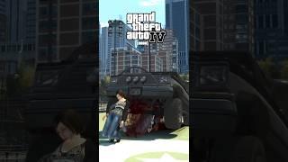 Dropping VEHICLES onto NPC'S in GTA GAMES! @CJJBR  #gta #gaming #shorts